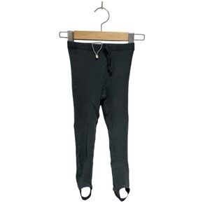 ZARA Kids Grey Ribbed Stirrup Leggings - size 2-3